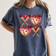 Valentines Day Drip Heart Baseball XOXO Boys Kids Men Sport Women's Comfort Colors T-Shirt Moss Valentines Day Drip Heart Baseball XOXO Boys Kids Men Sport Women's Comfort Colors T-Shirt Moss