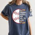 Warning Baseball Mom Will Yell Loudly Women's Comfort Colors T-Shirt Moss Warning Baseball Mom Will Yell Loudly Women's Comfort Colors T-Shirt Moss