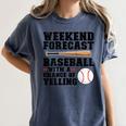 Weekend Forecast Baseball Baseball Mom Women's Comfort Colors T-Shirt Moss Weekend Forecast Baseball Baseball Mom Women's Comfort Colors T-Shirt Moss