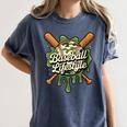 Women's Baseball Life Style 101 Apparel Youth Drip Baseball Boys Kid Women's Comfort Colors T-Shirt Moss Women's Baseball Life Style 101 Apparel Youth Drip Baseball Boys Kid Women's Comfort Colors T-Shirt Moss
