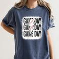 Womens Baseball Mom Leopard Game Day Mother's Day Women's Comfort Colors T-Shirt Moss Womens Baseball Mom Leopard Game Day Mother's Day Women's Comfort Colors T-Shirt Moss