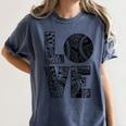 Women's Baseball Softball Baseball Mom LOVE Baseball Women's Comfort Colors T-Shirt Moss Women's Baseball Softball Baseball Mom LOVE Baseball Women's Comfort Colors T-Shirt Moss