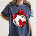 Womens Custom Baseball Mom Number 7 Heart For Mom Mommy Raglan Baseball Tee Women's Comfort Colors T-Shirt Moss Womens Custom Baseball Mom Number 7 Heart For Mom Mommy Raglan Baseball Tee Women's Comfort Colors T-Shirt Moss