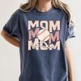 Women's Retro Baseball Mama Distressed Baseball Mom Life Women's Comfort Colors T-Shirt Moss Women's Retro Baseball Mama Distressed Baseball Mom Life Women's Comfort Colors T-Shirt Moss
