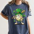 Women's St Patricks Day Baseball Leprechaun Shamrock Player Boys Kid Women's Comfort Colors T-Shirt Moss Women's St Patricks Day Baseball Leprechaun Shamrock Player Boys Kid Women's Comfort Colors T-Shirt Moss