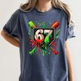 Xmas Baseball Six Seven 67 Meme Ice Cream Drip Men Women Women's Comfort Colors T-Shirt Moss Xmas Baseball Six Seven 67 Meme Ice Cream Drip Men Women Women's Comfort Colors T-Shirt Moss