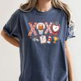 XOXO Physical Education Valentines Day Baseball Football Men Women's Comfort Colors T-Shirt Moss XOXO Physical Education Valentines Day Baseball Football Men Women's Comfort Colors T-Shirt Moss