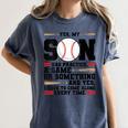 Yes Son Has Practice a Game Baseball Mom Women's Comfort Colors T-Shirt Moss Yes Son Has Practice a Game Baseball Mom Women's Comfort Colors T-Shirt Moss