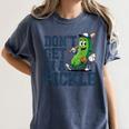 Youth Baseball Catcher Humor Don’t Get In A Pickle Women's Comfort Colors T-Shirt Moss