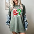 67 Baseball Christmas Candy Cane Snowflake Holiday Sports Women's Comfort Colors T-Shirt Berry 67 Baseball Christmas Candy Cane Snowflake Holiday Sports Women's Comfort Colors T-Shirt Berry