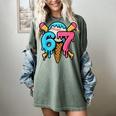 67 Baseball Ice Cream Drip Player Women's Comfort Colors T-Shirt Berry