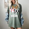 Ball Mom Soccer Baseball Mom Heart Women's Comfort Colors T-Shirt Berry