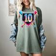 Baseball 10 Year Old Boy Ice Cream Drip 10th Birthday Player Women's Comfort Colors T-Shirt Berry Baseball 10 Year Old Boy Ice Cream Drip 10th Birthday Player Women's Comfort Colors T-Shirt Berry
