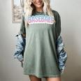Baseball Bubble Letter Women's Comfort Colors T-Shirt Berry Baseball Bubble Letter Women's Comfort Colors T-Shirt Berry