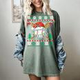 Baseball Christmas Ugly Sweater Santa Sport Men Kids Women's Comfort Colors T-Shirt Berry