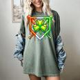 Baseball Drip Ice Cream St Patricks Day Shamrock Lucky Women's Comfort Colors T-Shirt Berry Baseball Drip Ice Cream St Patricks Day Shamrock Lucky Women's Comfort Colors T-Shirt Berry