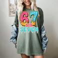 Baseball Drip Number 67 Player Trendy 6 7 Meme Women's Comfort Colors T-Shirt Berry