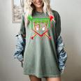 Baseball Ice Cream Drip Number 67 Player 6 7 Christmas Pjs Women's Comfort Colors T-Shirt Berry Baseball Ice Cream Drip Number 67 Player 6 7 Christmas Pjs Women's Comfort Colors T-Shirt Berry