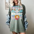 Baseball Ice Cream Drip Wela Of The Birthday Boy Women's Comfort Colors T-Shirt Berry