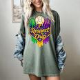 Baseball Ice Cream Respect The Drip Mardi Gras Carnival Boys Women's Comfort Colors T-Shirt Berry