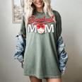 Baseball Mom Coquette Pink Bow Baseball Mama Premium Women's Comfort Colors T-Shirt Berry
