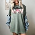 Baseball Mom Coquette Women Girls Baseball Mama Women's Comfort Colors T-Shirt Berry
