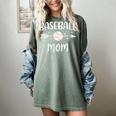 Baseball Mom Cute Grandson Player Arrow Heart Family Women's Comfort Colors T-Shirt Berry