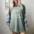 Baseball Mom Definition Sarcastic Sports Women's Comfort Colors T-Shirt Berry