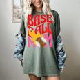 Baseball Mom Game Day Trendy Pink Leopard Mama Premium Women's Comfort Colors T-Shirt Berry