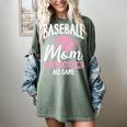 Baseball Mom Baseball Gloves Bat Baseball Player Women's Comfort Colors T-Shirt Berry