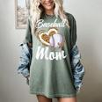 Baseball Mom Grandma Leopard Baseball Lover Fan Women's Comfort Colors T-Shirt Berry