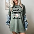 Baseball Mom It's Me Hi It's Me I'm The Baseball Mom Women's Comfort Colors T-Shirt Berry