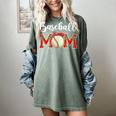 Baseball Mom Leopard Game Day Mom Life Mother's Day Women's Comfort Colors T-Shirt Berry