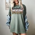 Baseball Mom Leopard Game Day Vibes Baseball Mama Women's Comfort Colors T-Shirt Berry