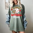 Baseball Mom Leopard Heart Mother's Day Girls Women's Comfort Colors T-Shirt Berry