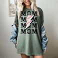 Baseball MOM Lightning Bolt Tshirt Retro Women's Comfort Colors T-Shirt Berry