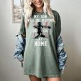 Baseball Mom My Son Will Be Waiting For You At Home Women's Comfort Colors T-Shirt Berry