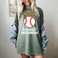 Baseball MomMom Baseball Player Leopard Mom Mom Women's Comfort Colors T-Shirt Berry
