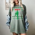 Baseball Player Christmas Pajama Send It Xmas PJs Boys Women's Comfort Colors T-Shirt Berry