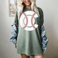 Baseball Sport Player Graphic Monogram Initial Letter C Women's Comfort Colors T-Shirt Berry Baseball Sport Player Graphic Monogram Initial Letter C Women's Comfort Colors T-Shirt Berry