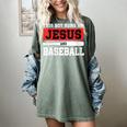 This Boy Runs On Jesus And Baseball Christian Baseball Women's Comfort Colors T-Shirt Berry This Boy Runs On Jesus And Baseball Christian Baseball Women's Comfort Colors T-Shirt Berry