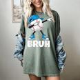 Boys Baseball Graphic Tee Teen Apparel Cute Meme Bruh Women's Comfort Colors T-Shirt Berry