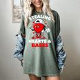 Boys Valentines Baseball Drip Icecream Stealing Hearts Kids Women's Comfort Colors T-Shirt Berry