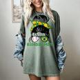 Brazil Baseball Mom Messy Bun Women's Comfort Colors T-Shirt Berry