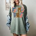 Checkered Leopard Game Day Baseball Men Women Kids Women's Comfort Colors T-Shirt Berry