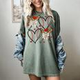 Coquette Bow XOXO Baseball Lover Heart Valentine Game Day Women's Comfort Colors T-Shirt Berry