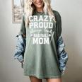 Crazy Proud Always Loud Baseball Mom Premium Women's Comfort Colors T-Shirt Berry