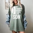 Cute Favorite Baseball Player Is My Son Women Men Women's Comfort Colors T-Shirt Berry