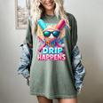 Drip Happens Baseball Ice Cream Bat And Ball With Sunglasses Women's Comfort Colors T-Shirt Berry