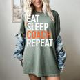 Eat Sleep Coach Repeat Shirt Men Women Baseball Lover Women's Comfort Colors T-Shirt Berry